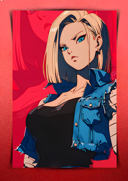 Android 18 Waifu Wall Poster