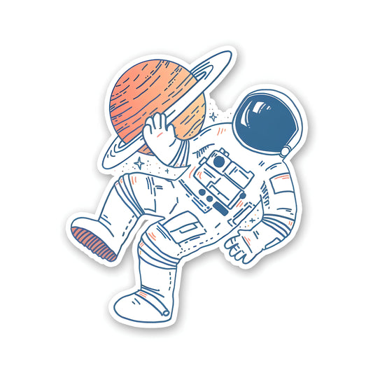 Astronouat satrun sticker