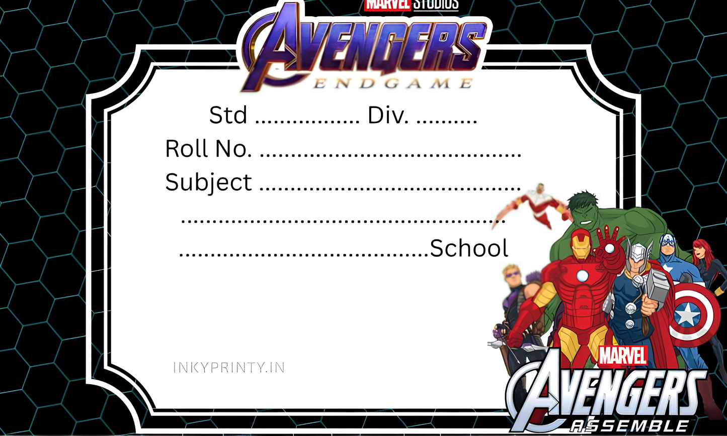 Avengers Name slip-9