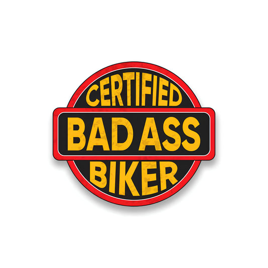 Bad ass biker Sticker