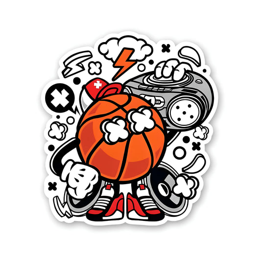 Basketball beatbox sticker