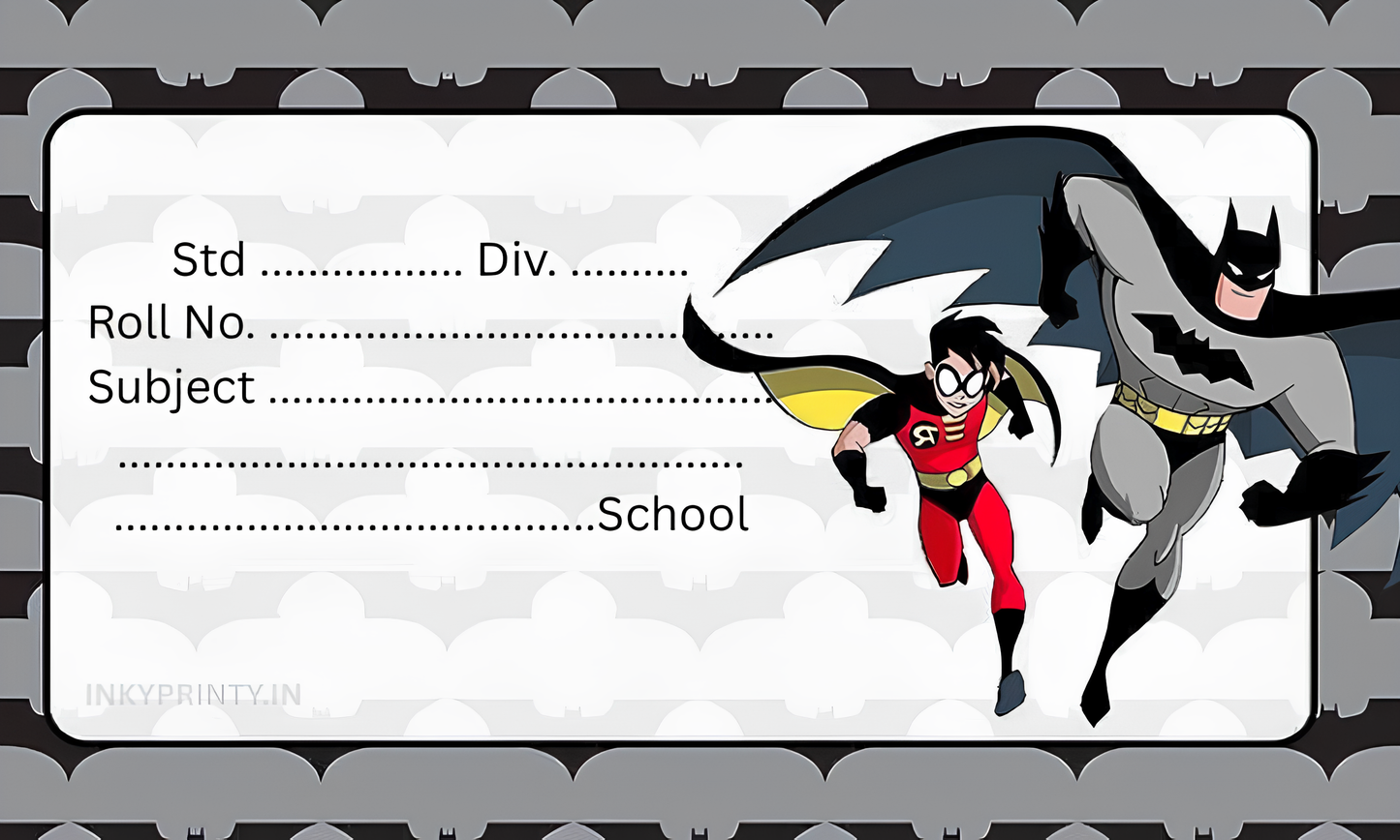 Batman Name slip-16