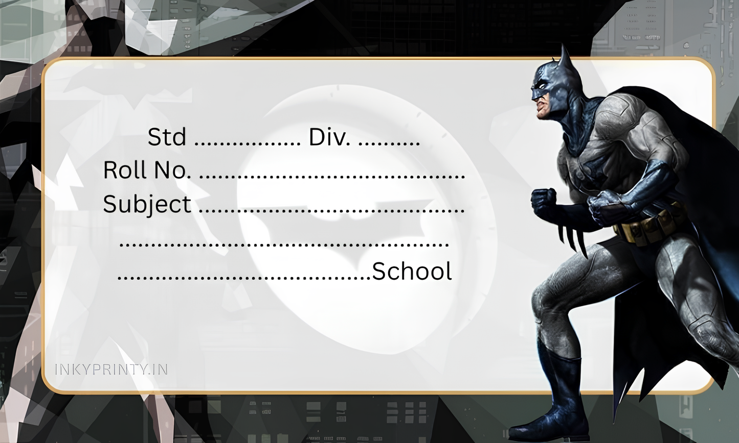 Batman Name slip-6
