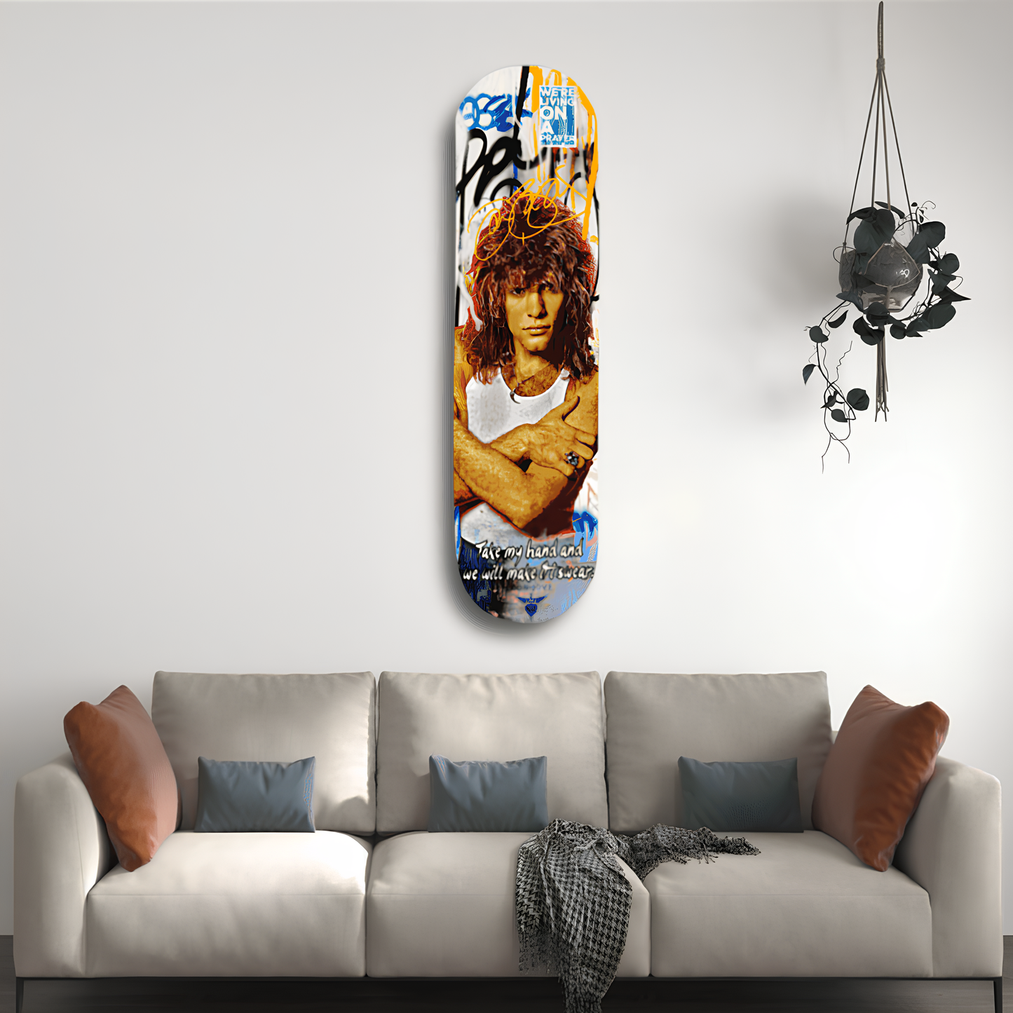 Beats of Bon Jovi Skateboard Deck