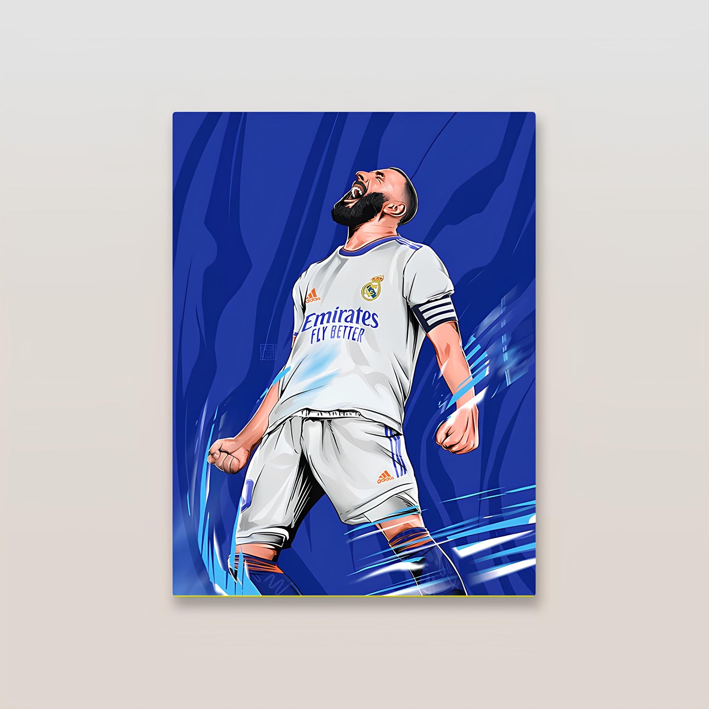 Benzema Real Madrid Metal Poster-3