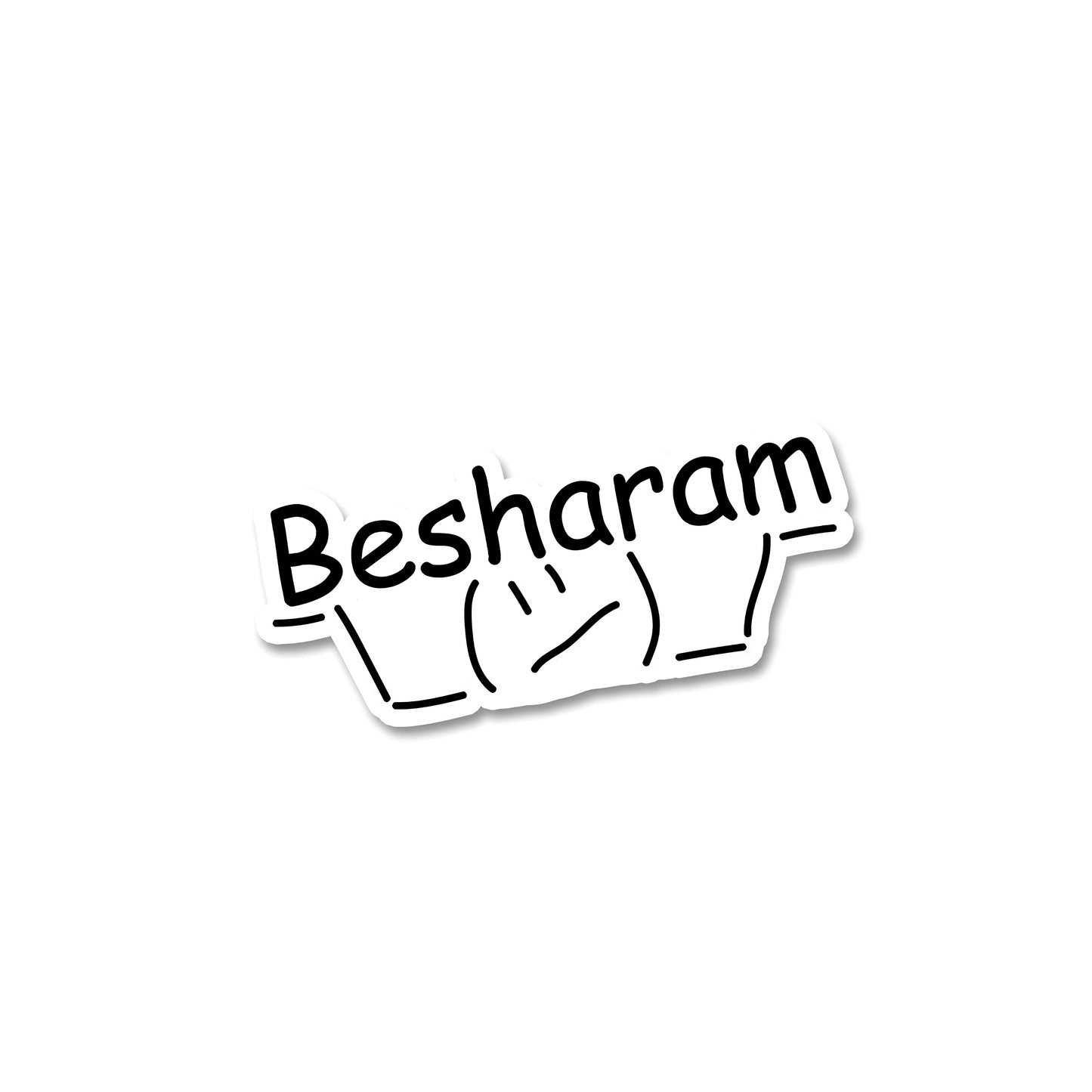 Besharam sticker