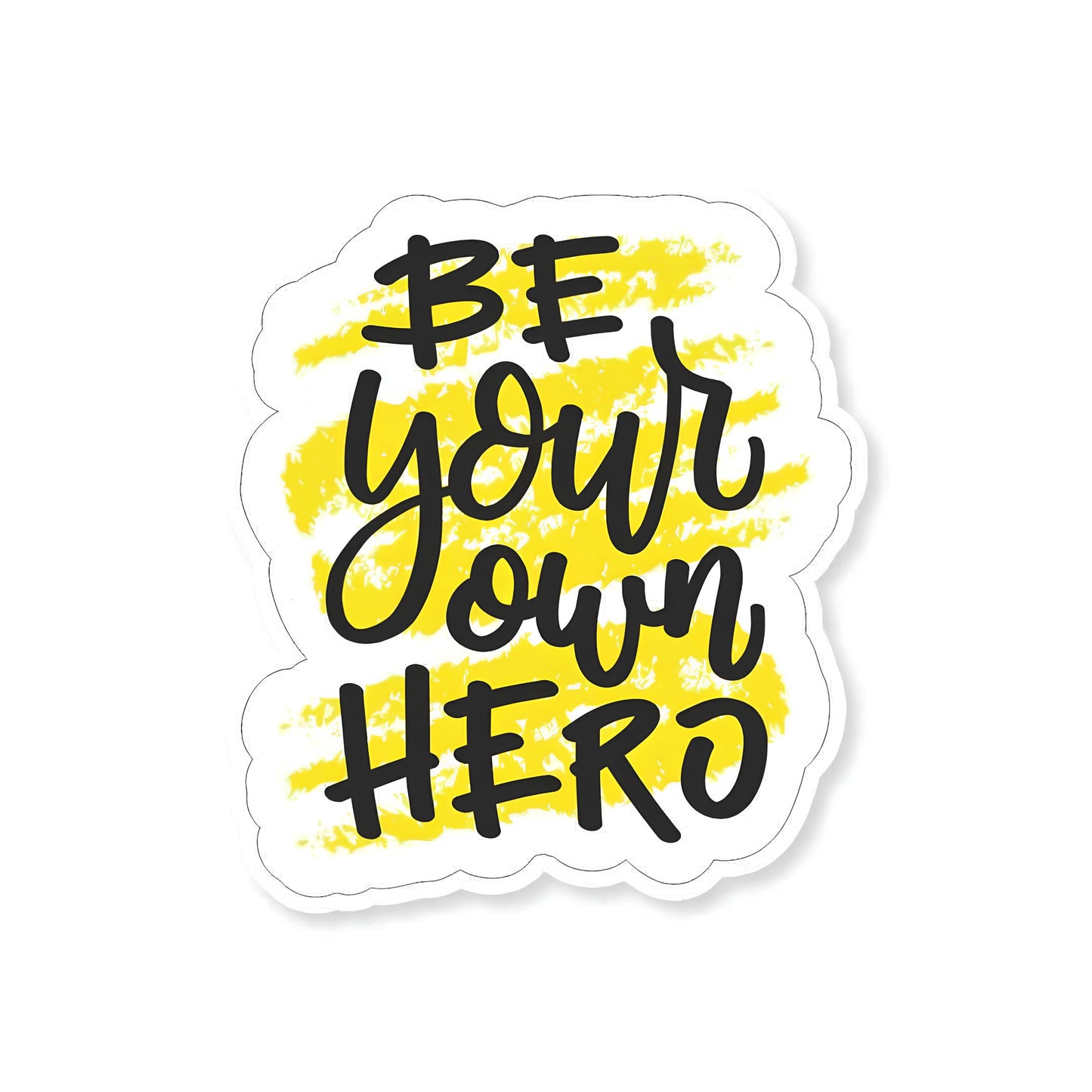 Be your own hero sticker