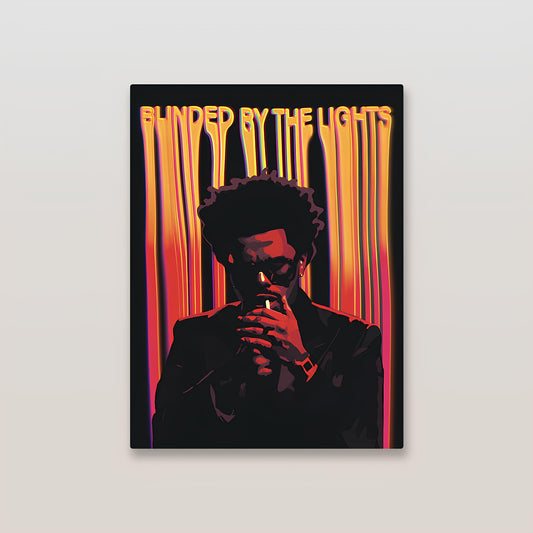 Blinded by the Lights - The Weeknd Metal Poster