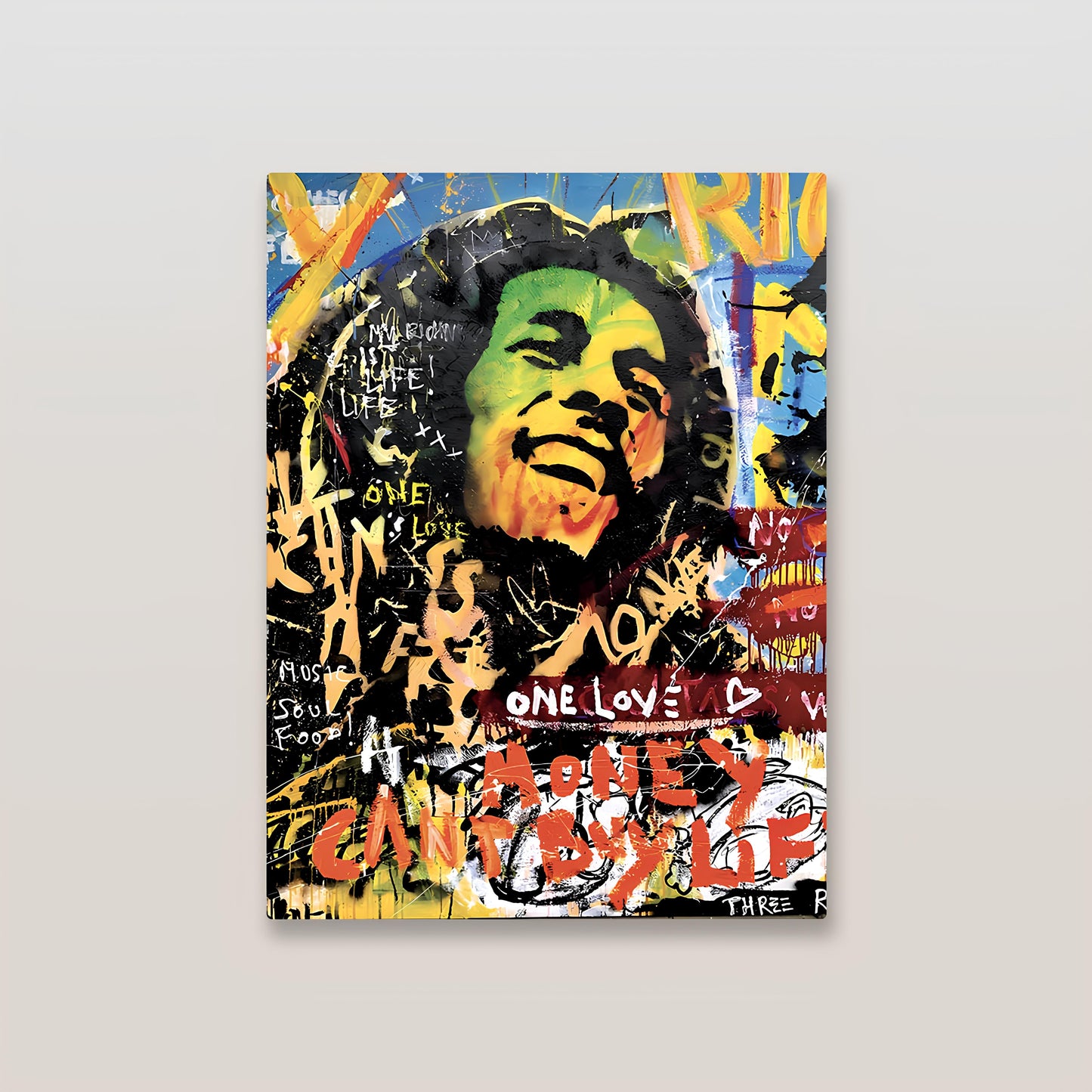 Bob Marley Pop Art Metal Poster