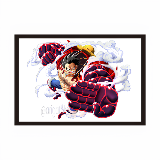 Bounce Man - Monkey D. Luffy Framed