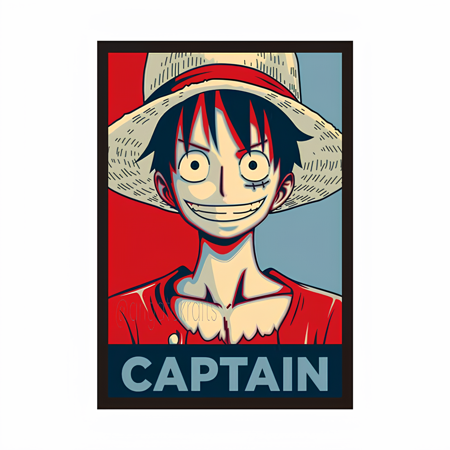 Captain Luffy - Straw Hat Pirates Framed