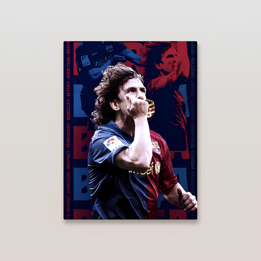 Carlos Puyol Barcelona Metal Poster