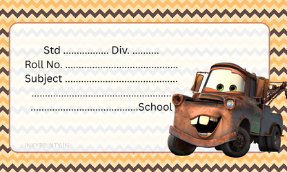 Cars Name slip-27