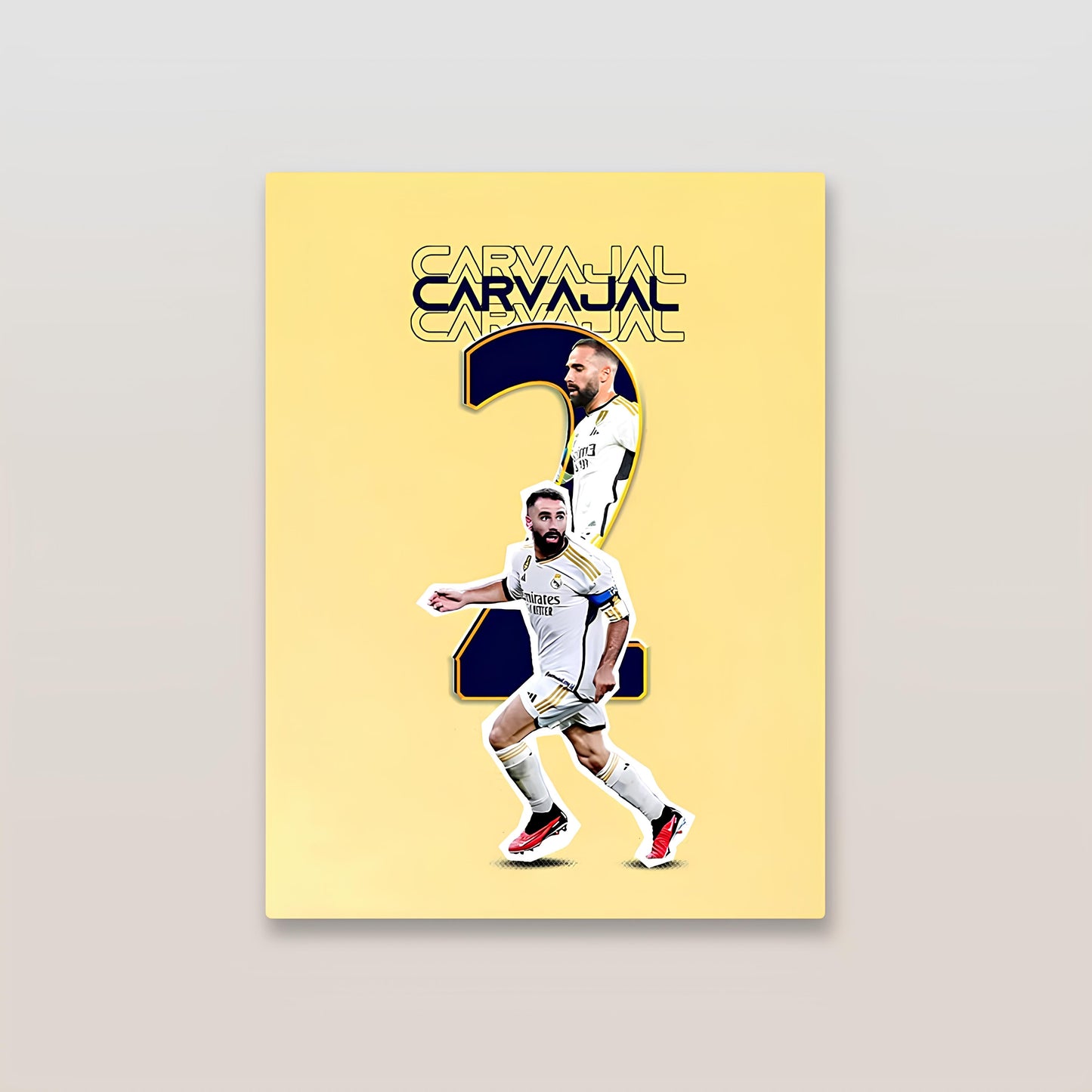 Carvajal Real Madrid Metal Poster