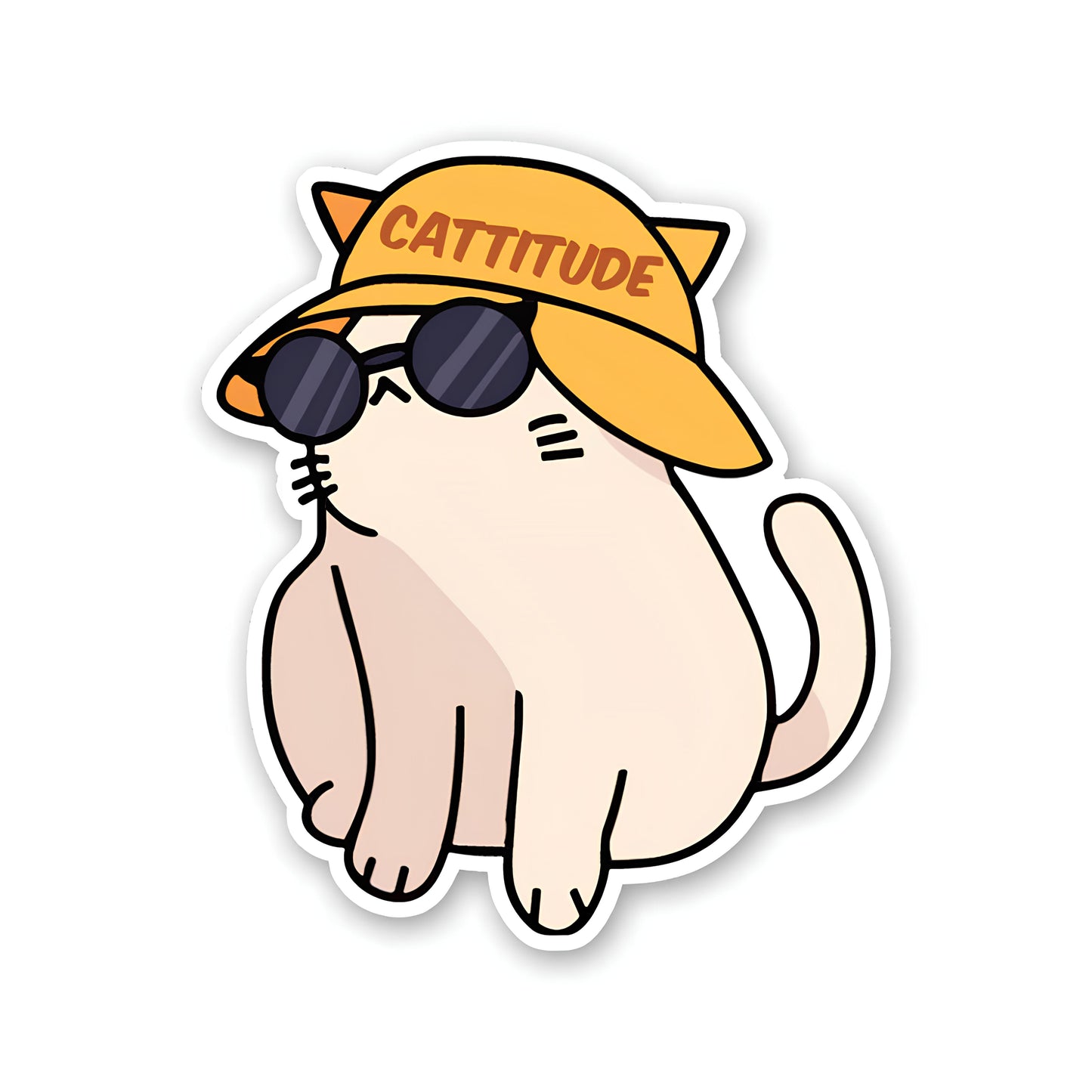 Cattitude sticker