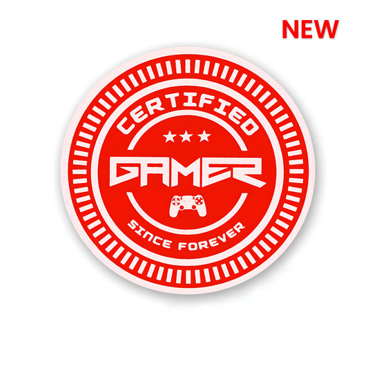 Certified gamer sticker