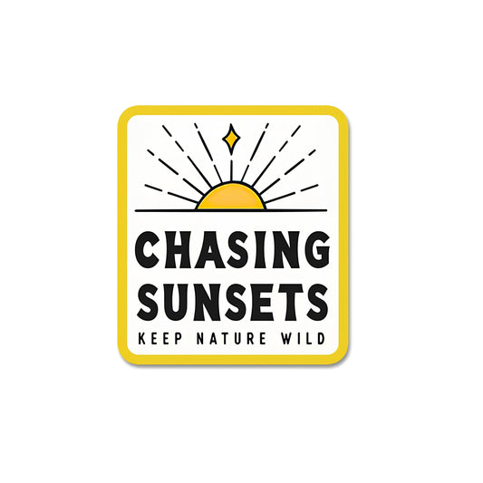 Chasing sunset sticker