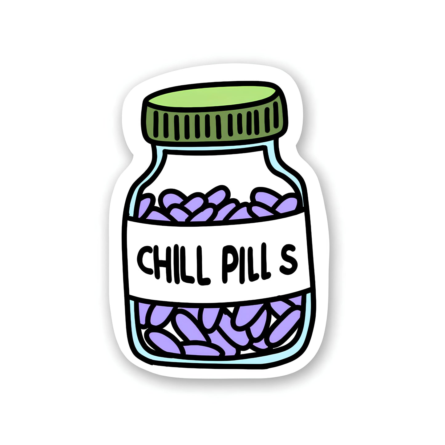 Chill pills sticker