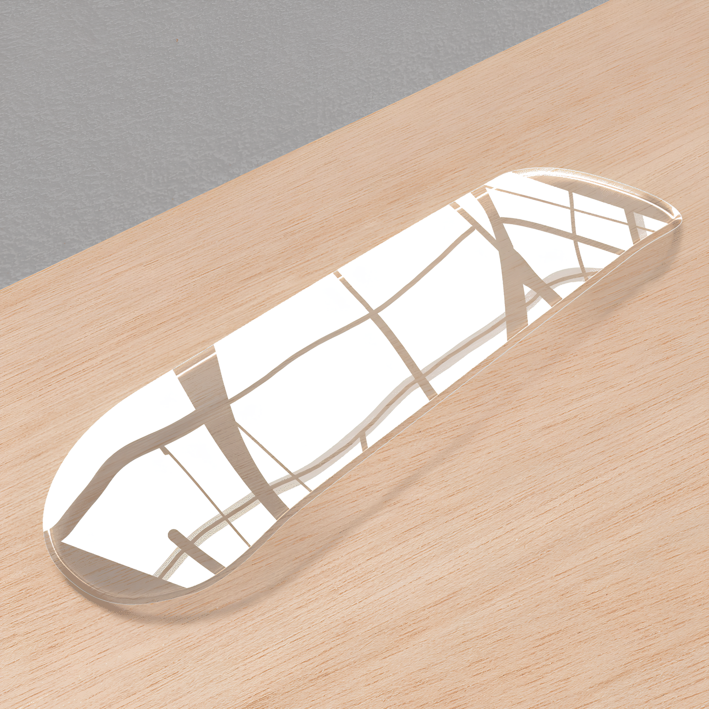 Clear Acrylic Skateboard Deck