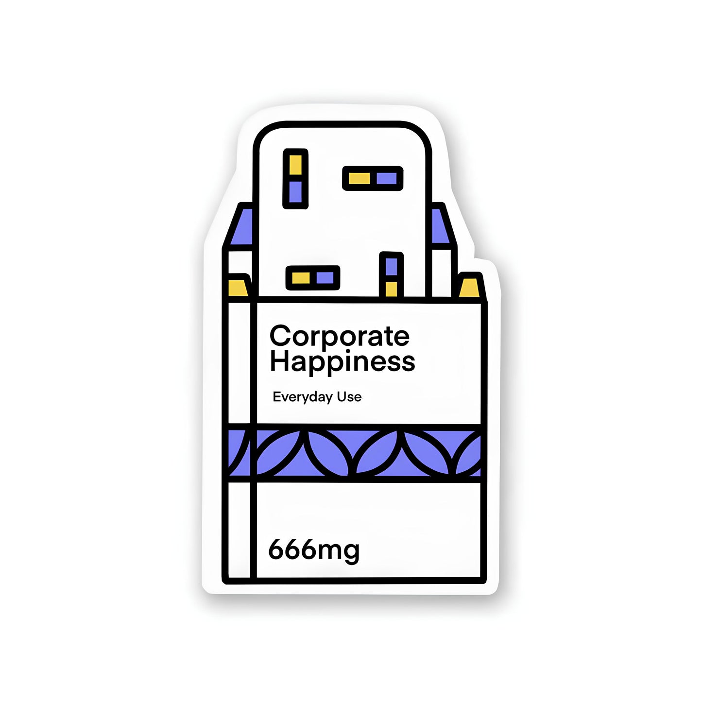 Corporate Happiness sticker