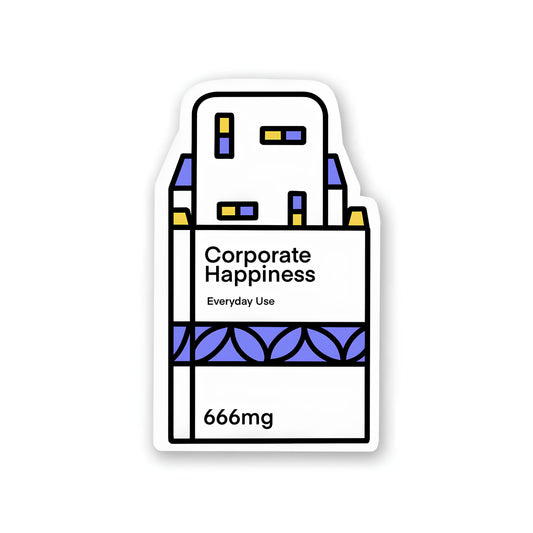 Corporate Happiness sticker