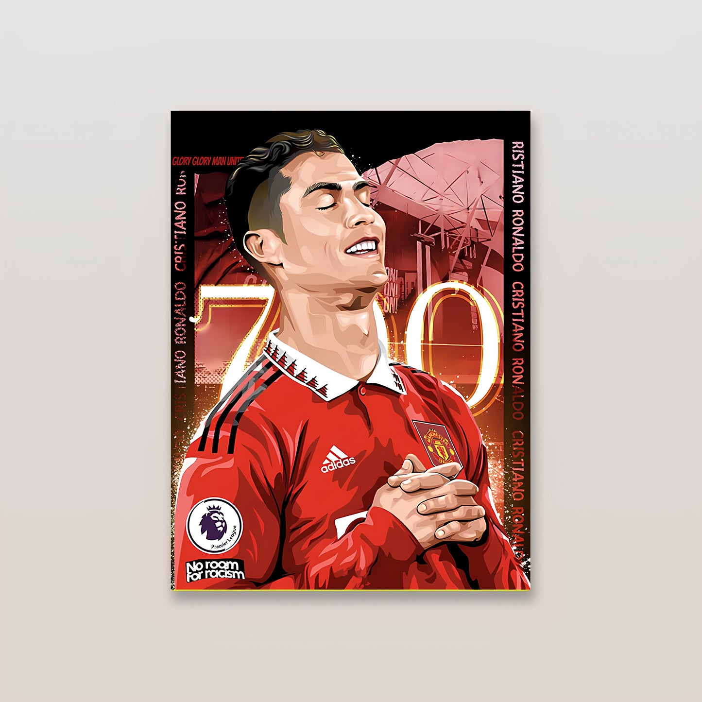 Cristiano Ronaldo Manchester United Metal Poster-2