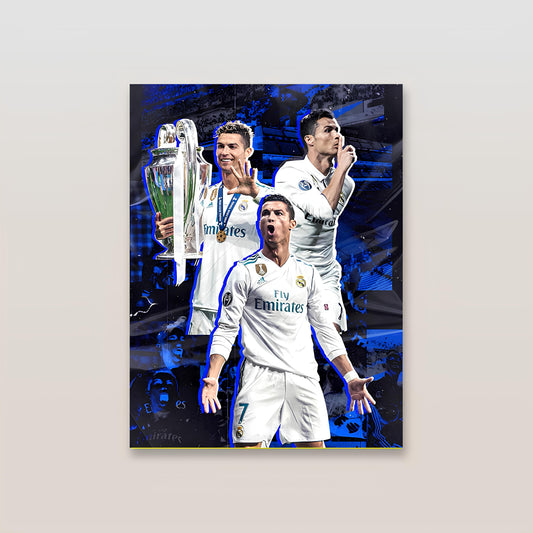 Cristiano Ronaldo Real Madrid Metal Poster-2