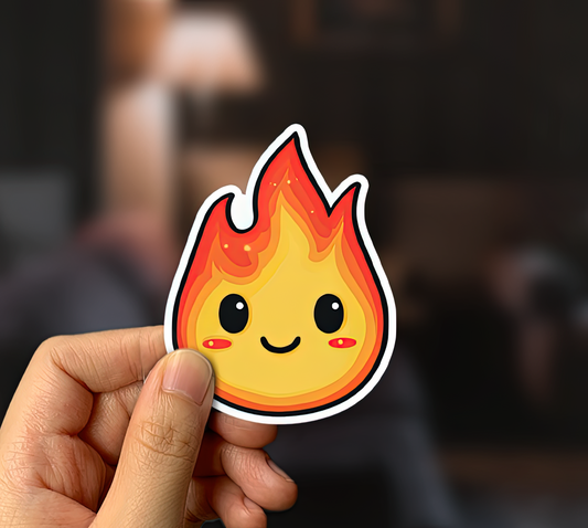 Cute Flame Sticker