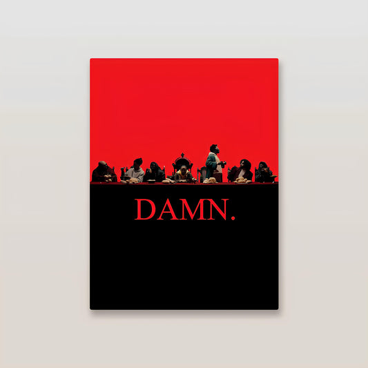 DAMN Kendrick Lamar Metal Poster