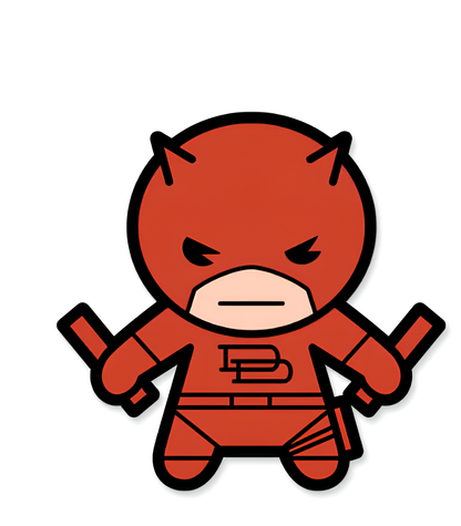 Daredevil Chibi - Marvel Official Sticker