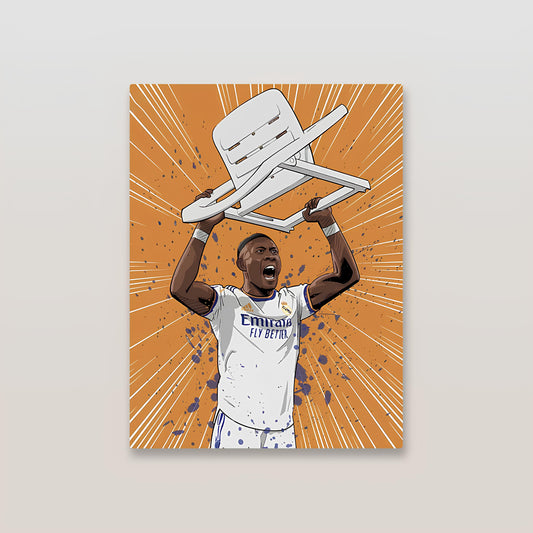 David Alaba Real Madrid Metal Poster