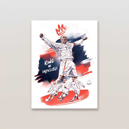 David Beckham Metal Poster