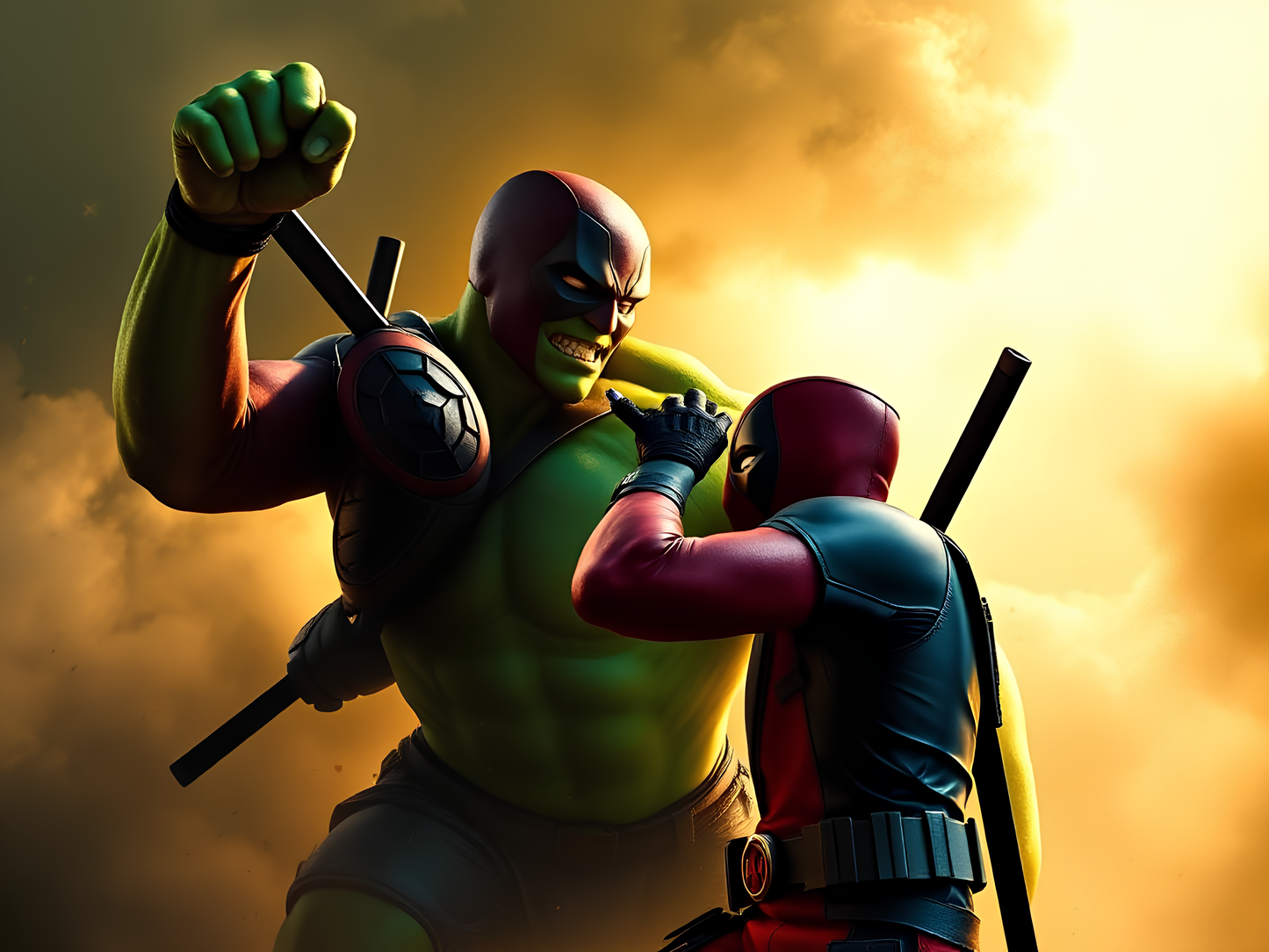 Deadpool vs Hulkpool Poster