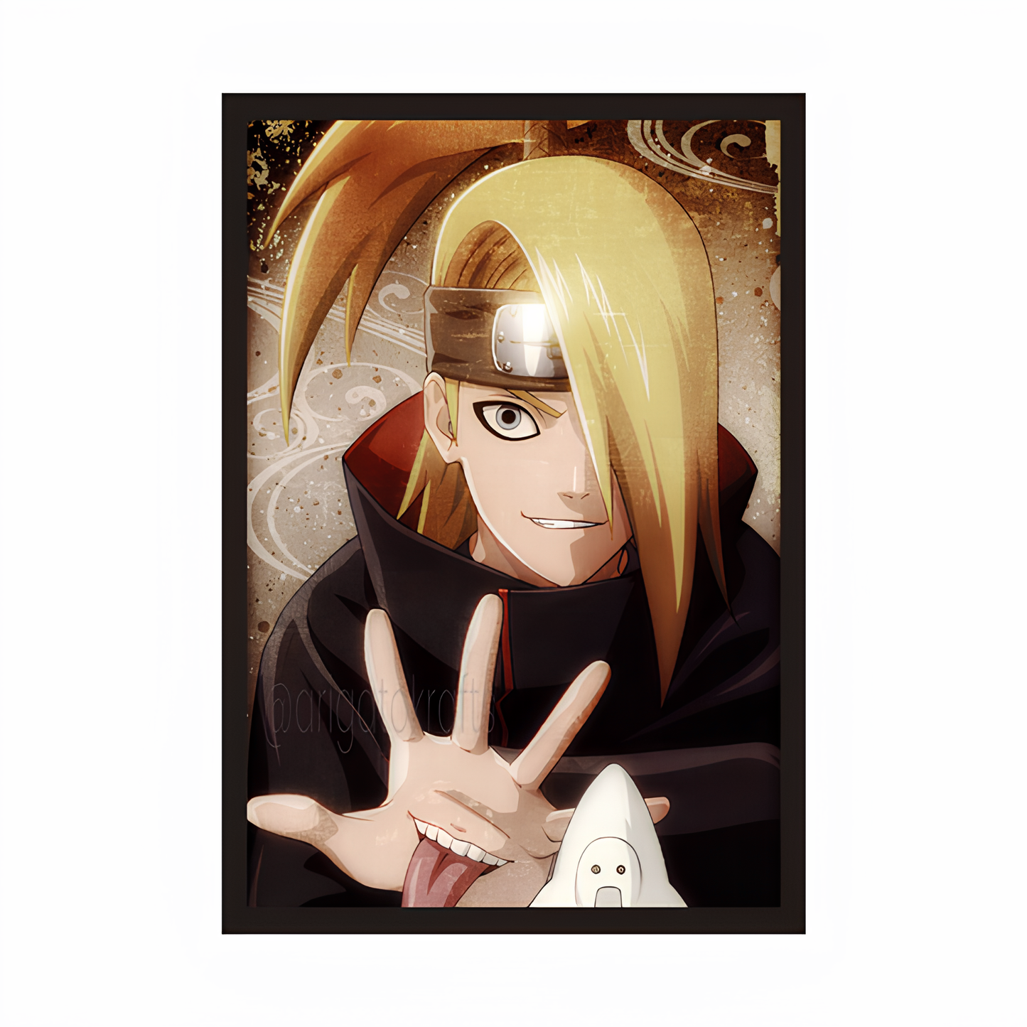 Deidara Clay Technique Framed Poster