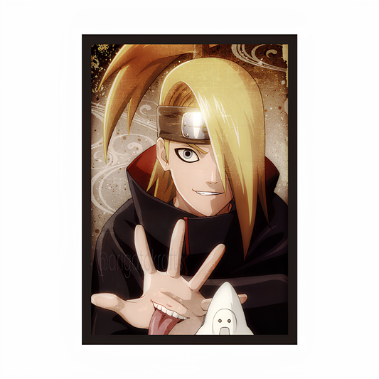 Deidara Clay Technique Framed Poster