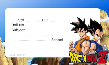 Dragon Ball Z Name slip-12