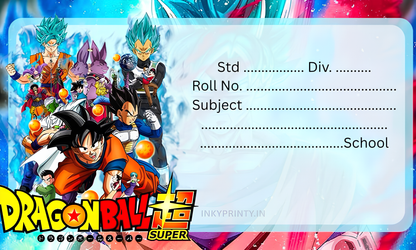 Dragon Ball Z Name slip-13