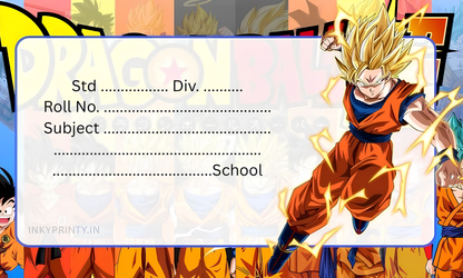 Dragon Ball Z Name slip-14