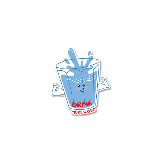 Drink more water sticker