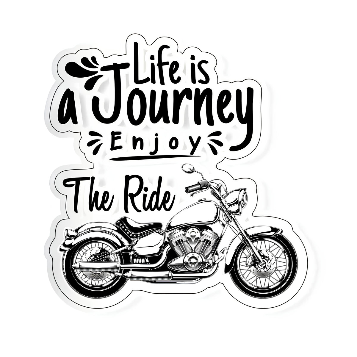 Sticker For Ride Enjoy the ride Sticker – Inkyprinty.in