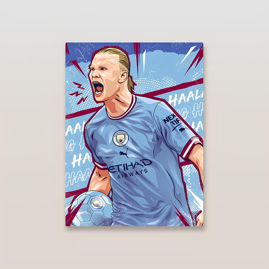 Erling Haaland Man City Metal Poster-3