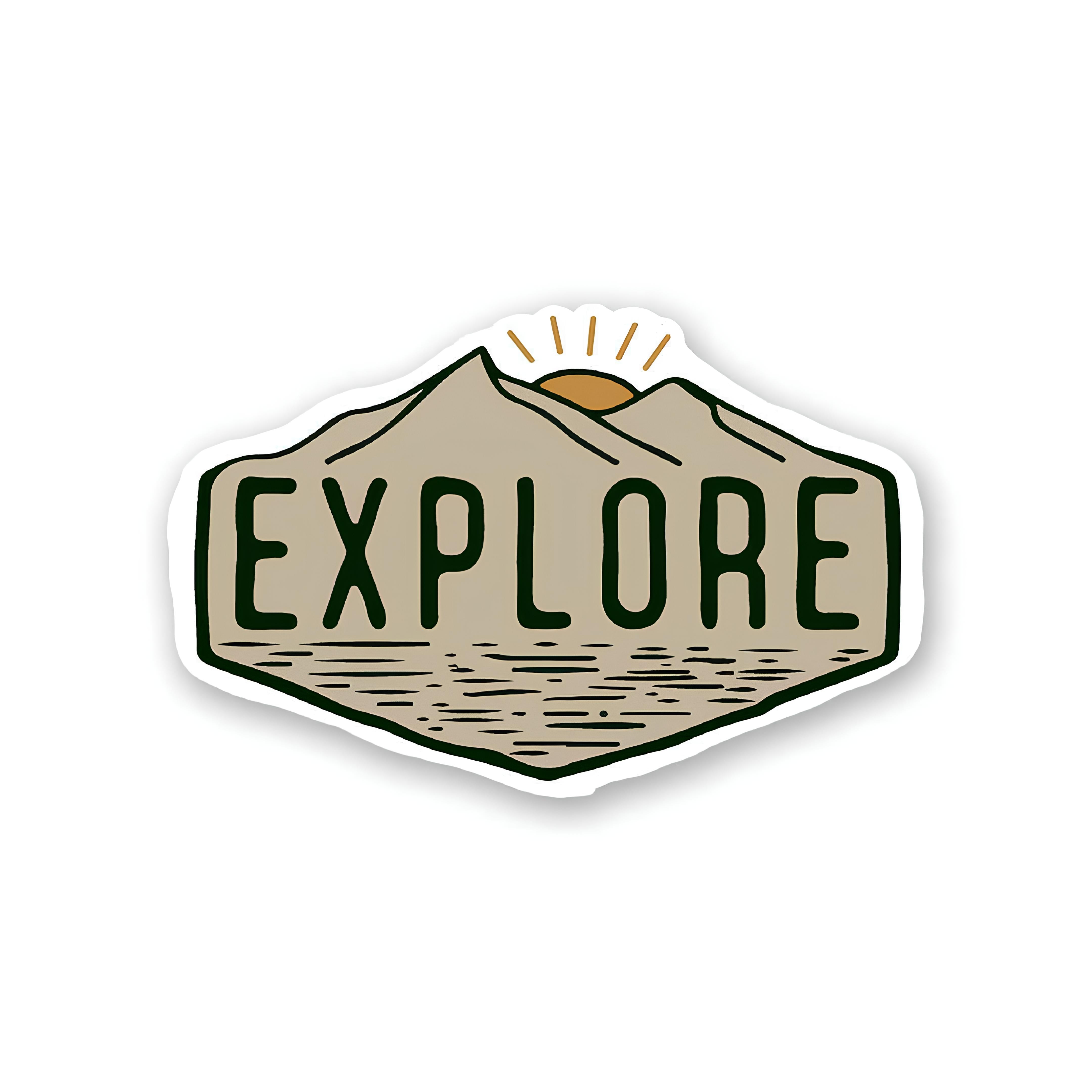 Explorer Round Sticker Explore Sticker – Inkyprinty.in
