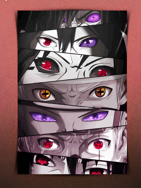 Eyes In Naruto Wall Poster