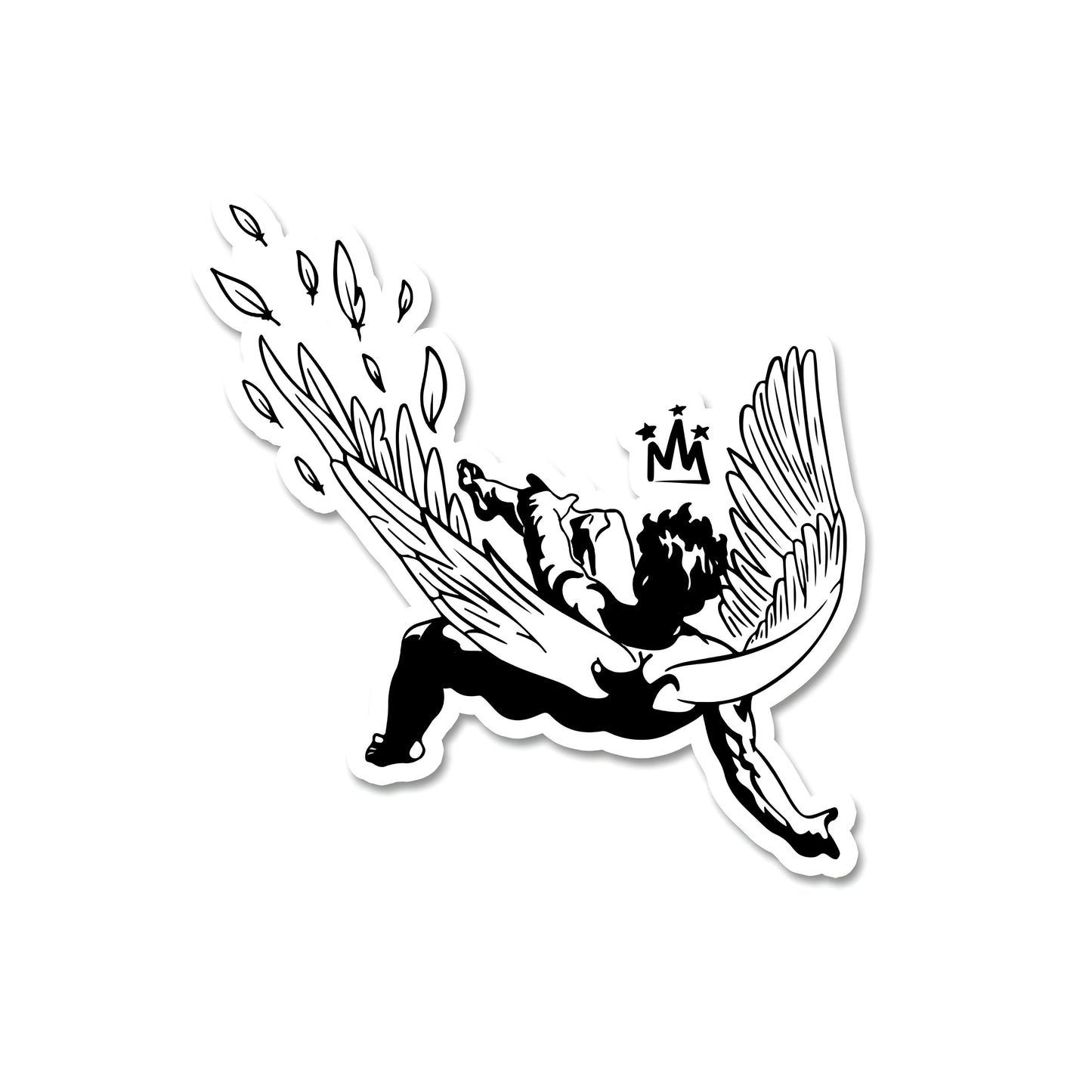 Fallen angel sticker