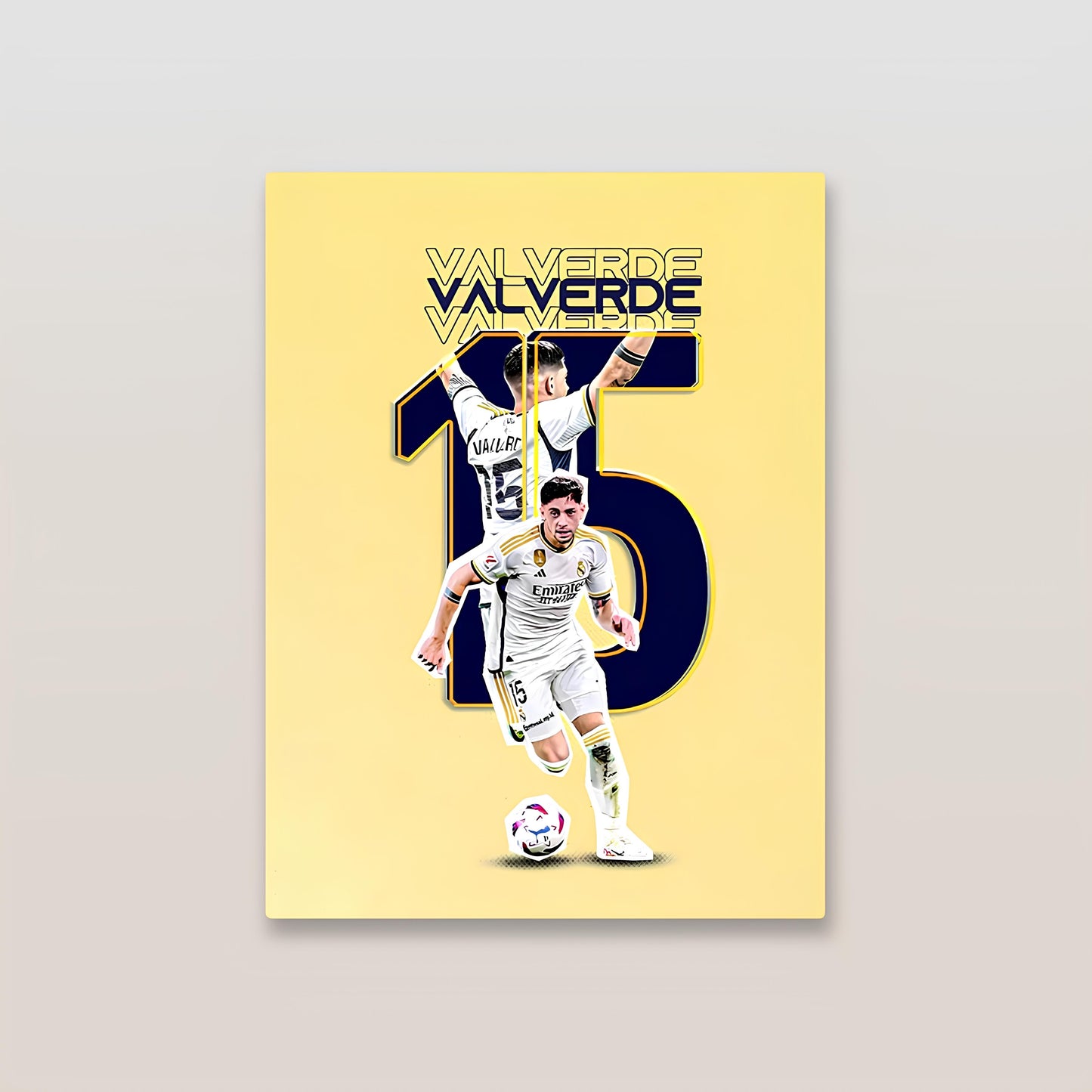 Federico Valverde Real Madrid Metal Poster