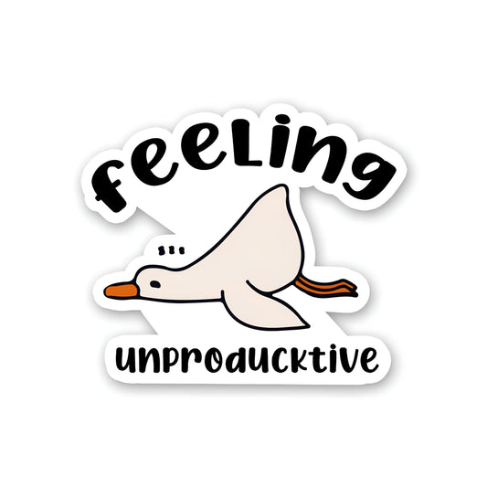 Feeling unproductive sticker