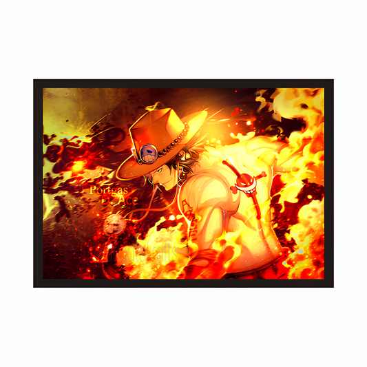 Fire Pillar - Portgas D. Ace Framed