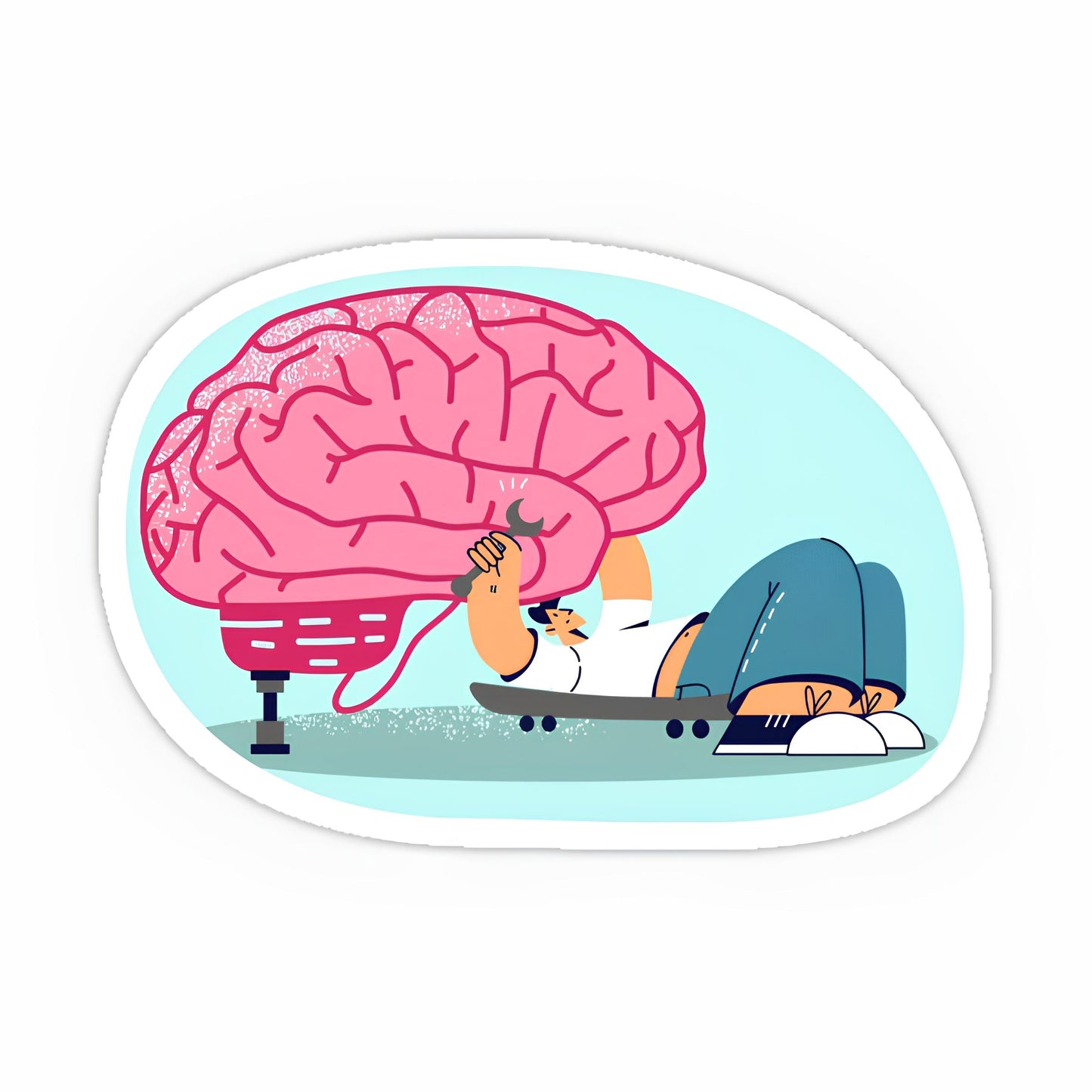 Fixing brain sticker