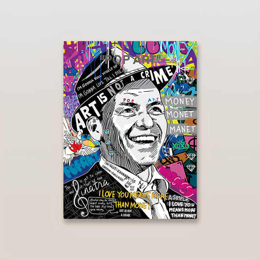 Frank Sinatra Pop Art Metal Poster