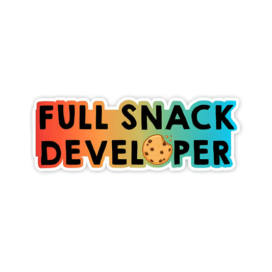 Full snack developer sticker